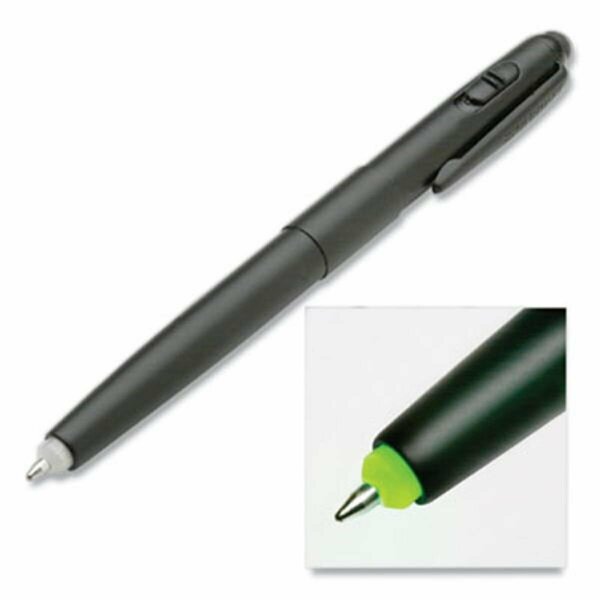 Made-To-Stick Medium 1 mm Skilcraft Luminator Ballpoint Pen & Flashlight, Green LED, Retractable, Black Barrel MA2656808